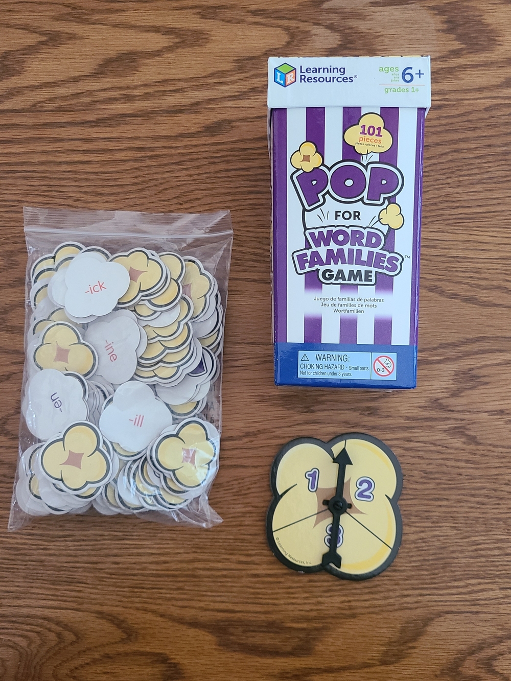 Learning Resources POP for Word Families Game